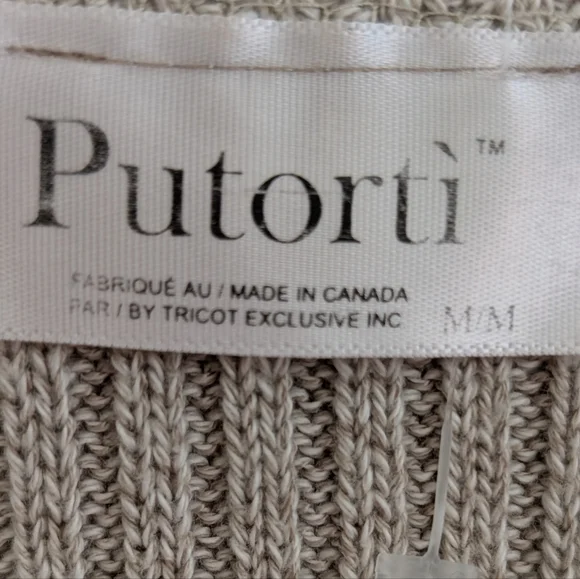 Women's Ribbed Cardigan with Unique Button Design - Picture 2 of 6